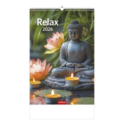 Naptár, fali, TOPTIMER "Relax"