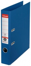Iratrendező, 50 mm, A4, környezetbarát, élvédő sínnel, ESSELTE "No.1", kék